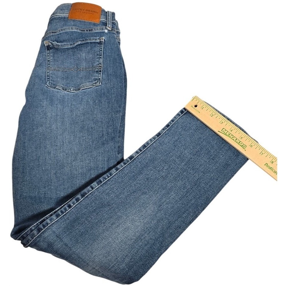 Lucky Brand Mid Rise Straight Leg Jeans Medium Wash Blue Denim Womens 6‎ 28. 699